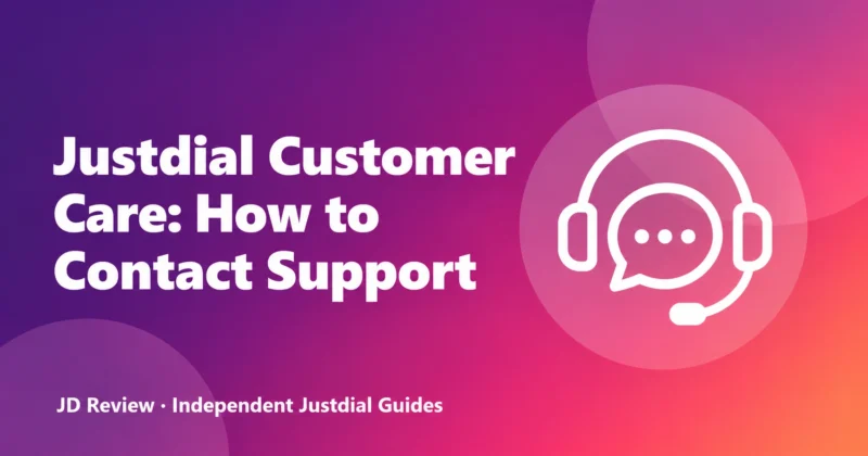 Justdial customer care